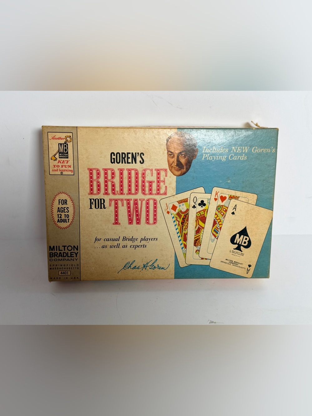 1964 Goren's Bridge for Two Card Board Game Milton Bradley Complete 4401 Vintage - Picture 3 of 5